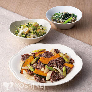 牛肉とかぼちゃの和風炒め