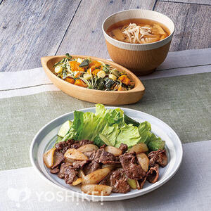 牛肉の甘酢照り焼き