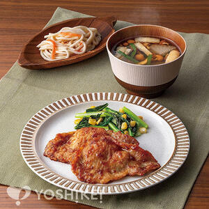 たまり醤油とおろしのポークソテー