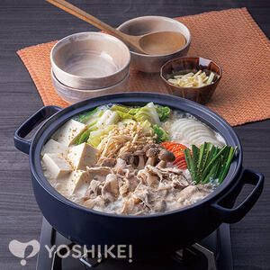 豚しゃぶ肉のごま豆乳鍋～〆はリゾットで～