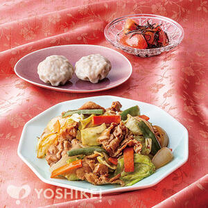 野菜たっぷり蒸し回鍋肉