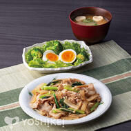 豚バラと野菜のゆずこしょう炒め