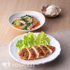 鶏肉のごま風味焼き