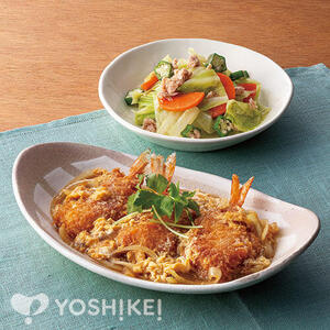 えびフライの卵とじ