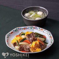 牛肉と卵の麻辣炒め