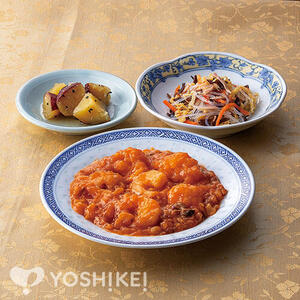大きな海老のチリソース