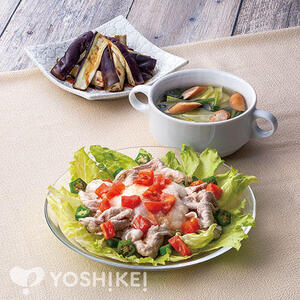 麺つゆトマトだれで食べる！さっぱり豚しゃぶ