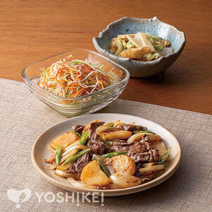 牛肉とじゃが芋の甘辛炒め
