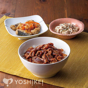 麦とハーブの三元豚の豚丼