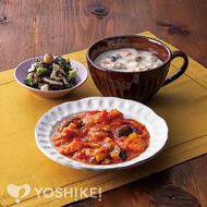 鶏肉と野菜のトマトバジルソース