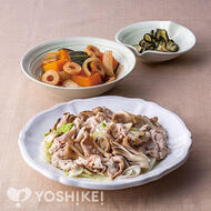豚しゃぶ肉と野菜のフライパン蒸し