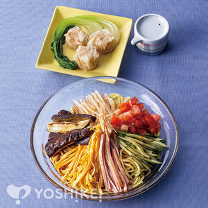 糖質オフ麺で食べる！７品目の冷やし中華
