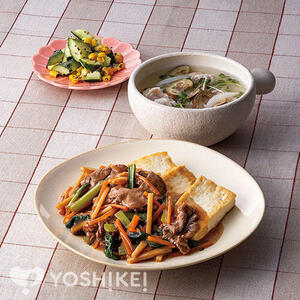 牛肉のせヘルシー豆腐ステーキ