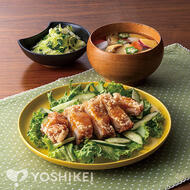 チキン竜田の野菜ドレッシングがけ