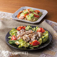 レタスと豚のピリ辛ごましゃぶ