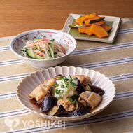 ゆず風味おろしと食べる！鶏肉と茄子の甘辛煮