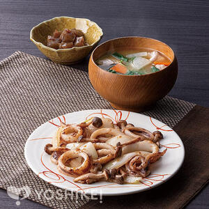 いかときのこのマヨ醤油炒め