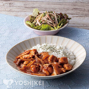 鶏肉ときのこのハヤシライス