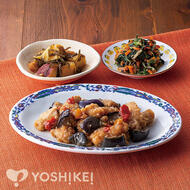 鶏肉と茄子の油淋ソース