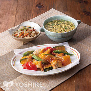 紙包み　鶏肉と野菜のみぞれソース