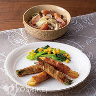 やまと豚の野菜肉巻き~ステーキソース~