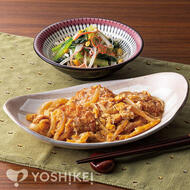 揚げずに簡単!ひれかつ煮(成型肉)