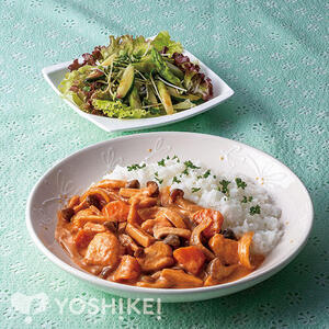 ２種のきのこのチキンストロガノフ